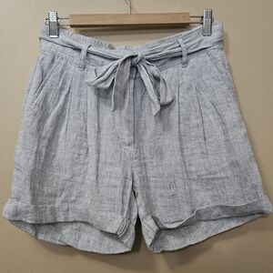 M&S Collection Women's Linen Belted Shorts Women's Size 6 US